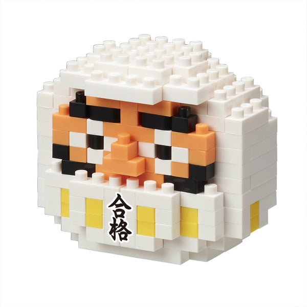 Nanoblock Daruma Bianco – Kit Di Costruzione In Micro Blocchi – Giappone – Sfida Di Precisione 8+