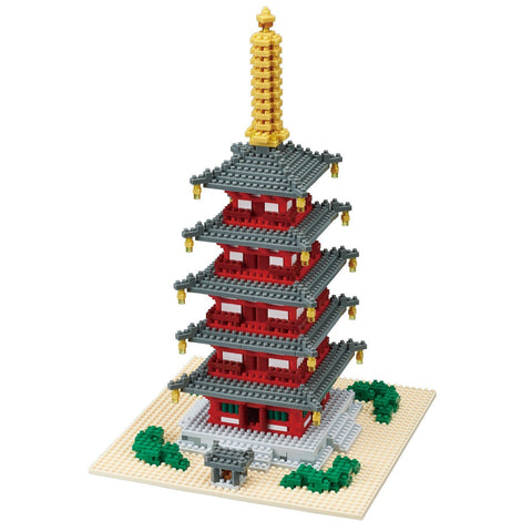 nanoblock Five Storied Pagoda Deluxe Edition NB 031