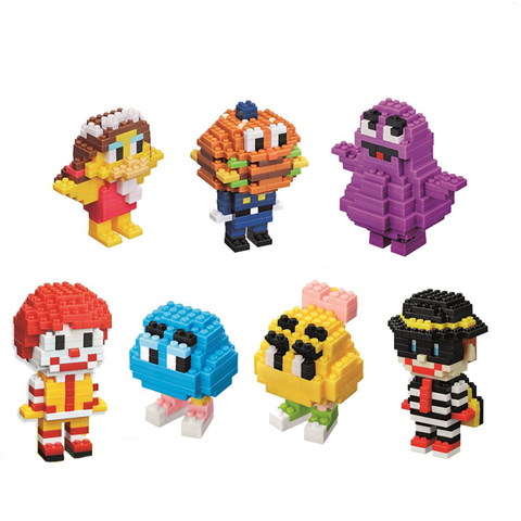 McDonald's x nanoblock Ronald & Friends Complete Set