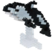 nanoblock Pacific White Sided Dolphin NBC 191