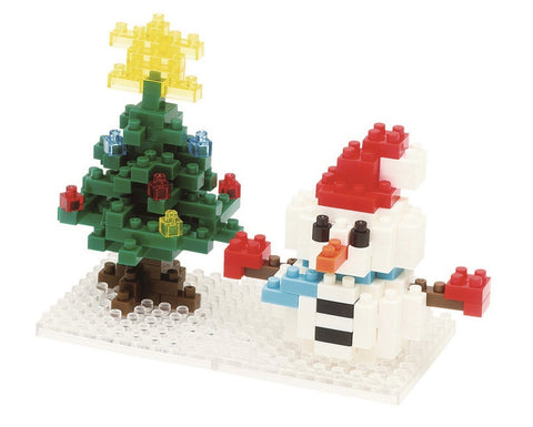 nanoblock Snowman & X'mas Tree 2013 NBC 100