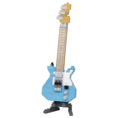 nanoblock Pastel Blue Electric Guitar NBC 346