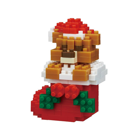 nanoblock Teddy Bear With Christmas Stocking 2017 NBC 235